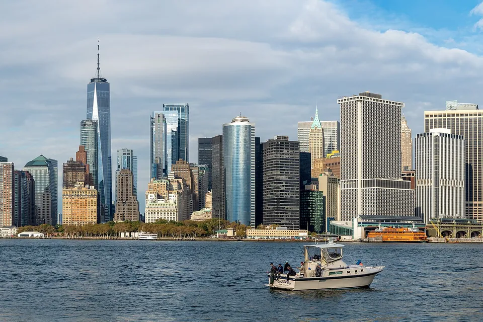 Lower Manhattan depuis Governors Island